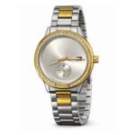 Reloj Silver & Gold Crystal Minimal – Mujer