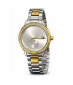 Reloj Silver & Gold Crystal Minimal – Mujer