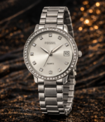 Reloj Silver Crystal Date – Mujer - Image 2