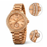 Reloj Elegance Rose Gold Crystal – Mujer