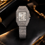 Reloj Silver Diamond Square – Hombre