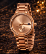 Reloj Rose Gold Crystal Minimal – Mujer - Image 2